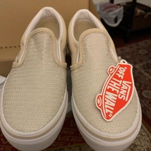 Girls Size 1 Brand New Vans slip on